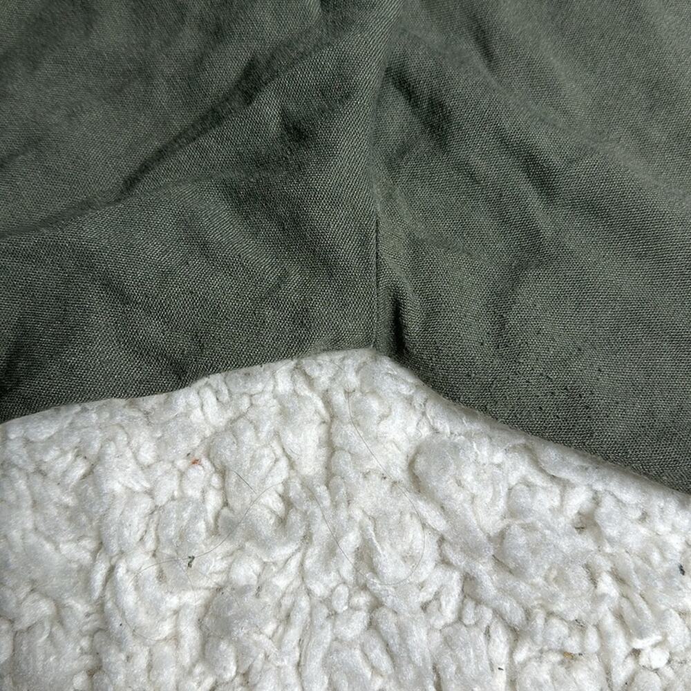CiSono Linen Collection Olive Green Paperbag Waist Straight Leg PullOn Pant EE13 - Picture 13 of 13
